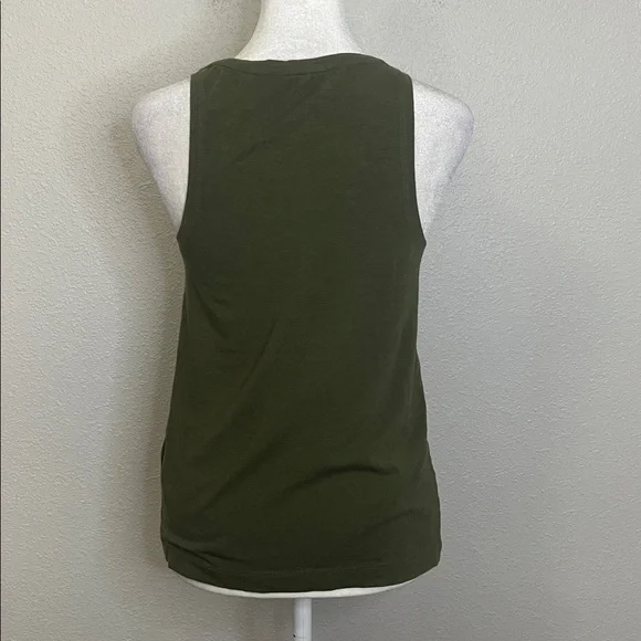 Banana Republic Factory Scoopneck Tank Top Green Size XS - Picture 3 of 7
